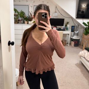 American Eagle Mauve Going Out Top